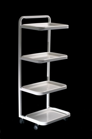 Kozmetický príručný vozík s 4 ks poličkami - 3002